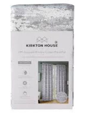 New KIRKTON HOUSE 2pk Jacquard Window Curtains - Lila 40x 84